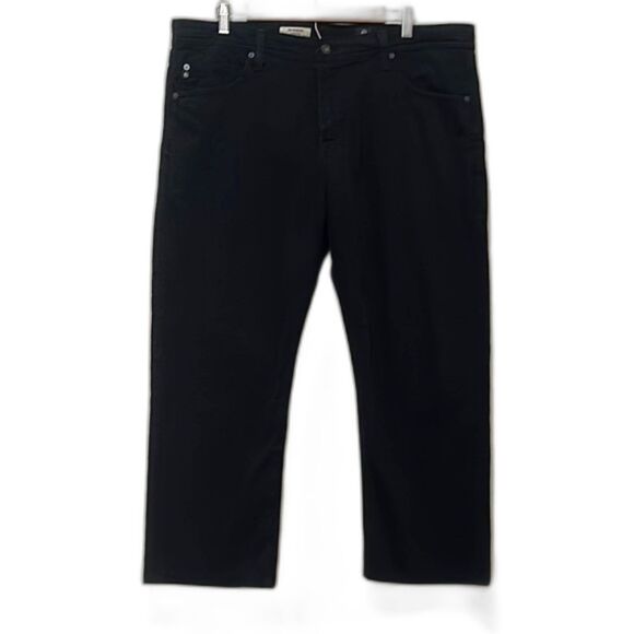 AG Adriano Goldschmied Jeans Mens 38/32 The Graduate Tailored Leg Casual Black - Picture 1 of 14